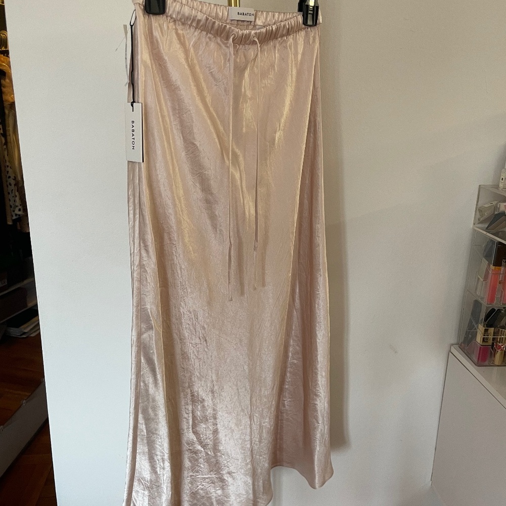 Aritzia silk skirt